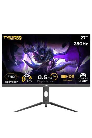 Twisted Minds 27 inch Supreme Series, (1920x1080p) FHD IPS, 280Hz 0.5ms Gaming Monitor, HDMI 2.1, HD