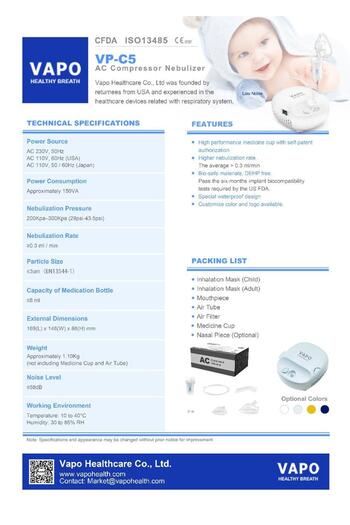 FEELLİFE Vapo VP-C5 Inhaler