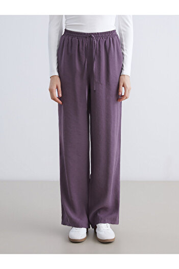 LC Waikiki Modal Blended Women's Trousers with Elastic Waist