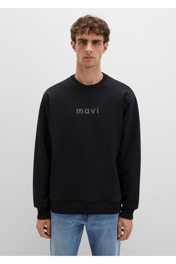 Mavi Logo Printed Loose Fit Sweatshirt