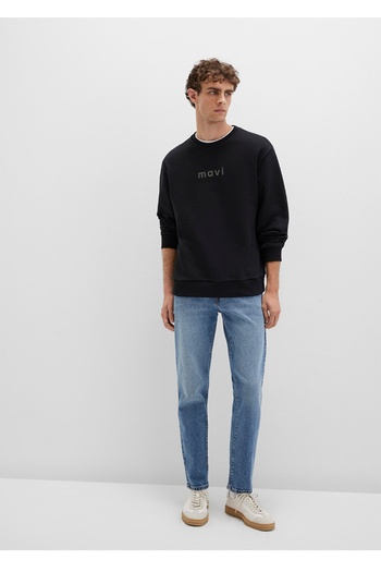 Mavi Logo Printed Loose Fit Sweatshirt