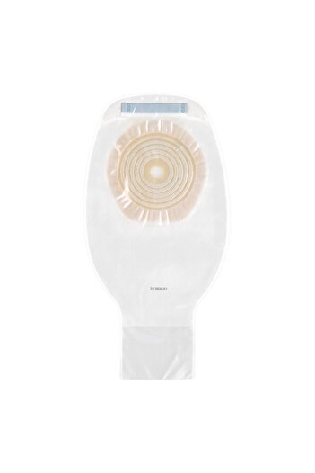 B-Braun Set of 15 Proxima colostomy/ileostomy bags 10–70 mm, with drain, filter and clamp, transparent