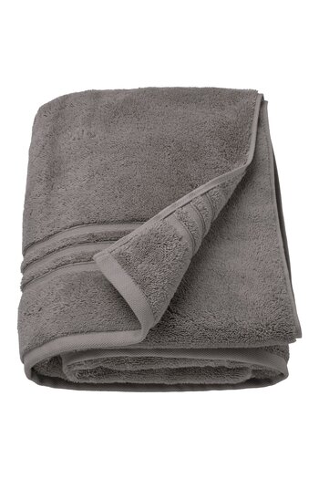 IKEA BROKGLIM Bath sheet, grey, 100 x 150 cm
