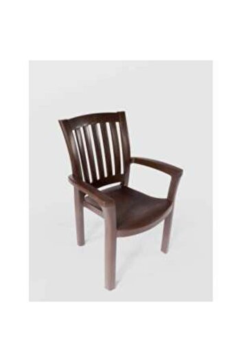 sterk Classic Garden Chair Made of Plastic, Brown Color, 90X58X59