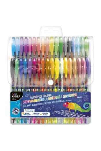 Kidea Set of 36 Gel Pens, Kidea, Multicolor