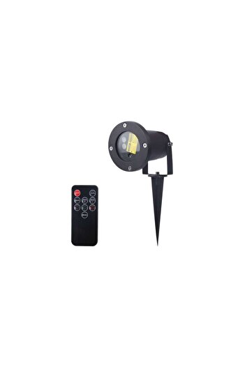 Mercaton Laser Projector with Remote Control, 6 Lighting Modes, Red and Green Colors, 220V, IP 44, 8.5 x 4 cm