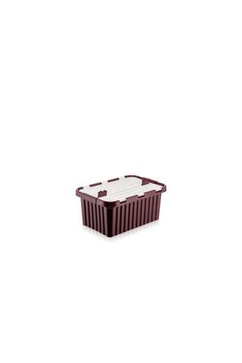 OEM Storage Box 10L with Built-in Lid, Made of Colored Plastic