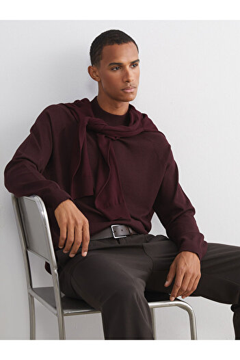 LC Waikiki Half Turtleneck Long Sleeve Men's Knitwear Sweater