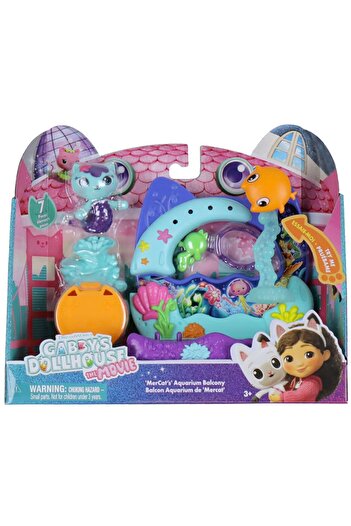 Gabby's Dollhouse GABBYS DOLLHOUSE MOVIE SET BALCONY AQUARIUM AND MARKET FIGURINE