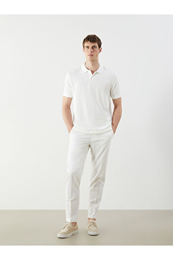 LC Waikiki Southblueecru Polo Neck Men's T-Shirt