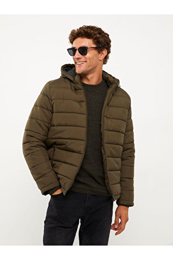 LC Waikiki Ανδρικό πουπουλένιο παλτό με κουκούλα Peak New Season Standard Fit