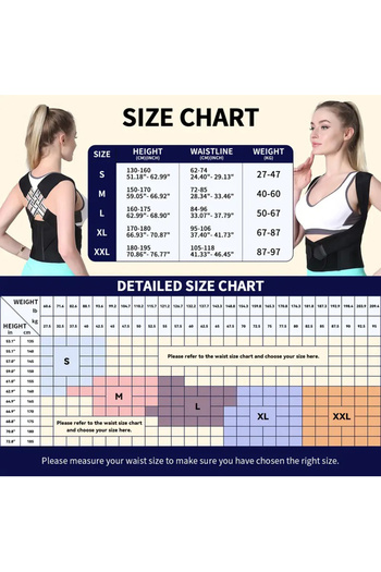 AGD Back Posture Corrector Belt - Adjustable, Invisible, Breathable Design for Spine Alignment (L)