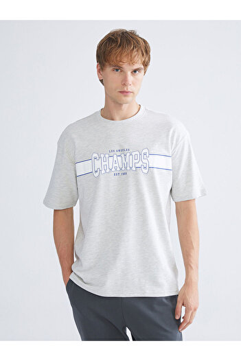 LC Waikiki Ανδρικό T-shirt με Λαιμό Crew