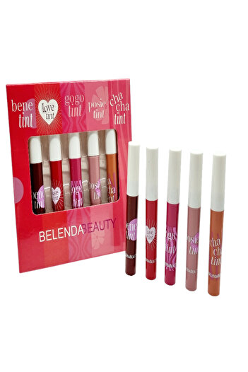 de Set of 5 Matte Liquid Lipsticks, Transfer Resistant