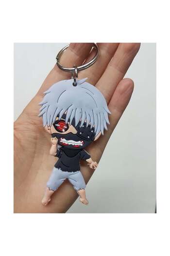Köstebek Anime Tokyo Ghouls Ken Kaneki Plastic Keychain