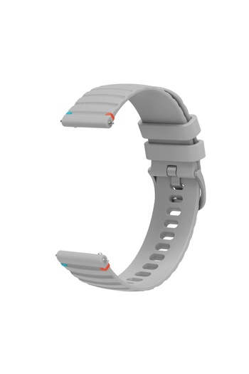eR D L Silicone strap compatible with Huawei GT 4, 46mm, strap width 22mm, gray,