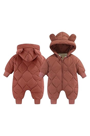 Optim Solution Winter Jumpsuit for Babies, OPTIM SOLUTION, with Zipper, 66 cm, Cotton, Model with Ears, Windproof,