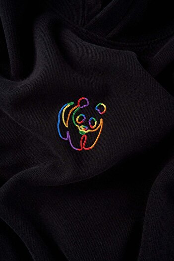 WWF Market Panda Supersoft Hoodie - Black