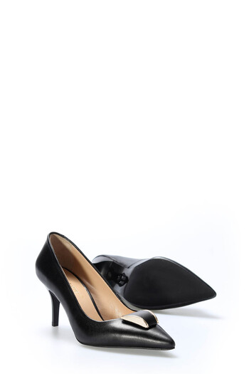 TUGERDİ Black Genuine Leather Jurdan Sole Quality Thin Heels Women Shoes Tg092152613520