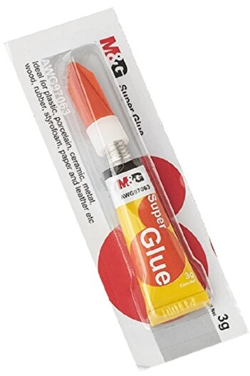 M&G Super glue, ultra-fast bonding, extremely strong, 3g