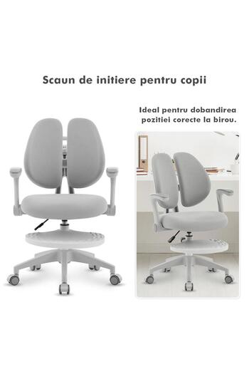Onuvio ® Adjustable Ergonomic Chair for Primary Classrooms - Learning Correct Posture - Gray
