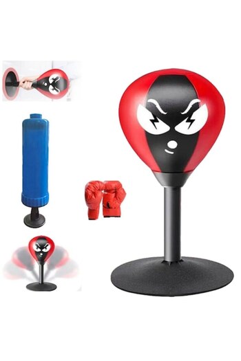 dalimag Children's boxing bag with strong suction cups and adjustable boxing gloves