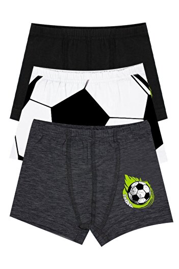 Öts Boys' Boxer 3-Pack Printed (96% Cotton - 4% Elastane)