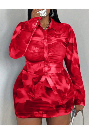 SHEIN Curve+ suit, red