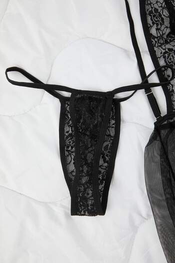 Trendyol Collection Black Tulle Plain Capless Babydoll Thmaw26Ll00011
