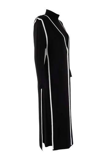 Trendyol Modest Μαύρο ίσιο πλεκτό ρούχο με διαστάσεις σε γραμμή Α - Σετ Μαύρο Ισλάμ TCTAW26US00060