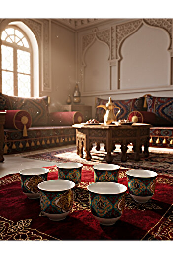 DECOSTYLE 6 Pieces Myrrh Glass Serving Cup Zamzam Water Cup N15