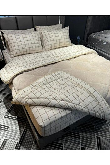 Eyüpoğlu Double Luxury Double-Sided Welsoft Pufidik Silicone Quilt 195X215 + 2 Pillowcases