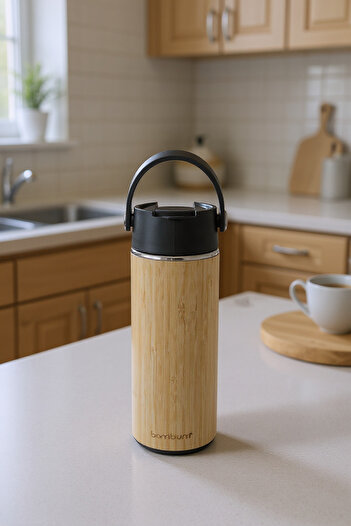 Bambum Bard Bamboo Coated Capsule Thermos 450ml