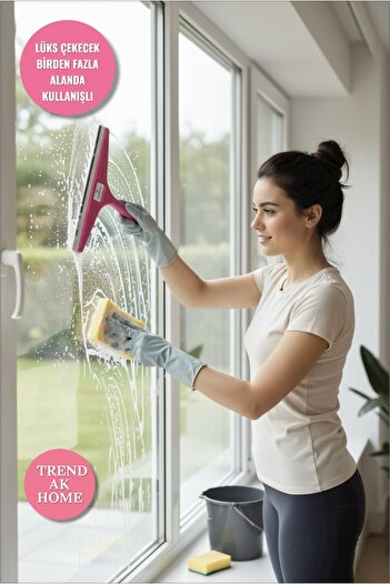 OSKAR FIRÇA ÇEKECEK ÇEKPAS CAMSİL - Banyo,fayans,duşakabin,balkon,cam,araba vb alanlarda (33cm 1 adet)