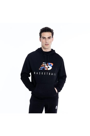 New Balance Lifestyle Hoodie Men's Black Hooded Sweatshirt Mnh1361-Bk