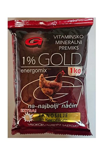 Gebi Concentrate for Laying Hens, Mineralized Vitamin Premix - ENERGOMIX GOLD 1.2% - 1 kg