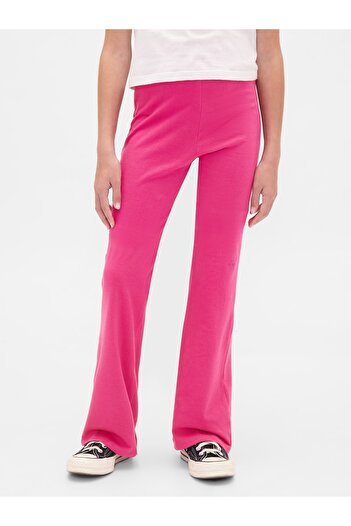 GAP Kız Çocuk Pembe Flare Leggings Tayt