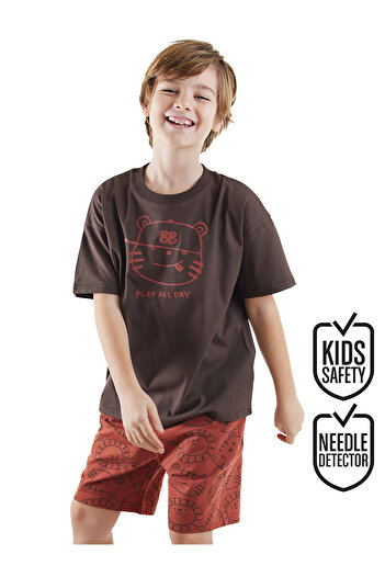 Denokids Play Boy Basic T-Shirt Shorts Set