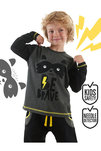 Denokids Boy's BE BravE T-Shirt and SwEatpants SEt