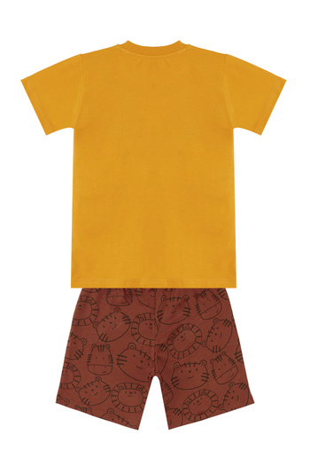 Denokids Wild Erkek Çocuk Yazlık T-shirt Şort Takım