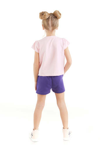 Denokids Teddy Bear Girl T-shirt Shorts Set
