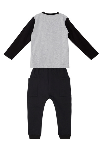 Denokids Gestreiftes Piraten-T-Shirt-Hosen-Set für Jungen