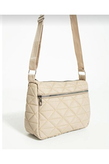 La'Graccia Quilted Mink Zippered Two-Compartment Shoulder Bag