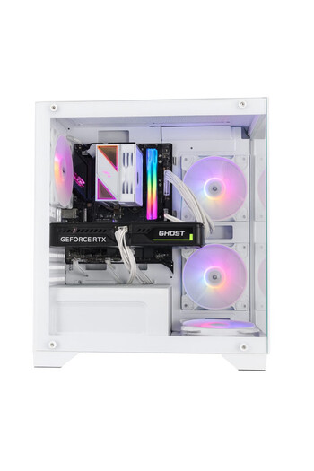 PC'GEN Gaming PC | I5-14400F • RTX 5060 TI 8GB • 16GB DDR5 • 1TB NVMe SSD • Gigabyte H610M (WHITE)