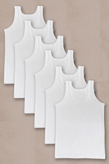 Tutku 6-Piece Children's Combed Cotton Undershirt