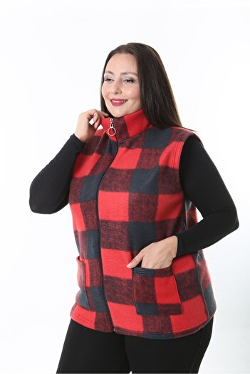 rotop Women's fleece vest with zipper and pockets