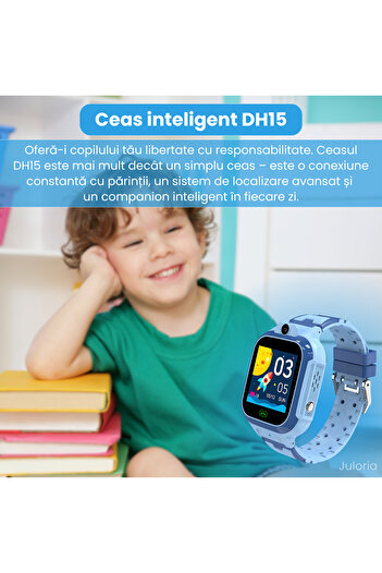 Juloria Kids Smartwatch DH15 – 4G Video Call, GPS, SOS, HD Camera, IP67, 750mAh Battery