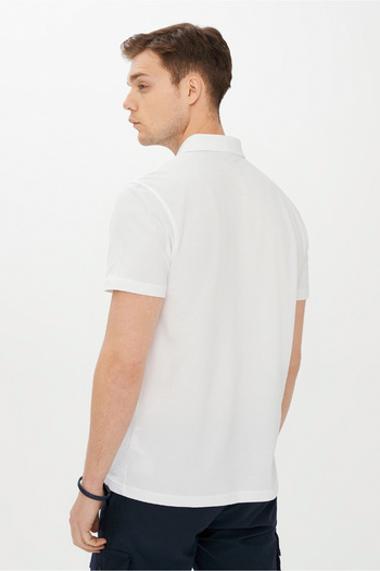 Kiğılı Plain Polo Neck Pique T-Shirt with Pockets