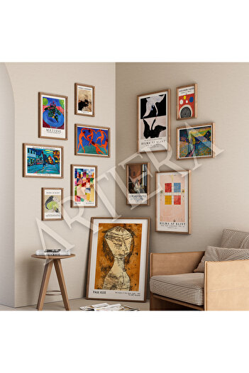 HİGUERA Hilma af Klint 1862-1944 Modern Soyut Spiritüel Sanatı Doğal Ahşap Çerçeveli Duvar Tablosu