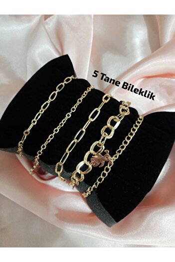 QUARTZ Retro Vintage Model Women's Wristwatch - Gift Black Box - with 5 Bracelets Tt0104